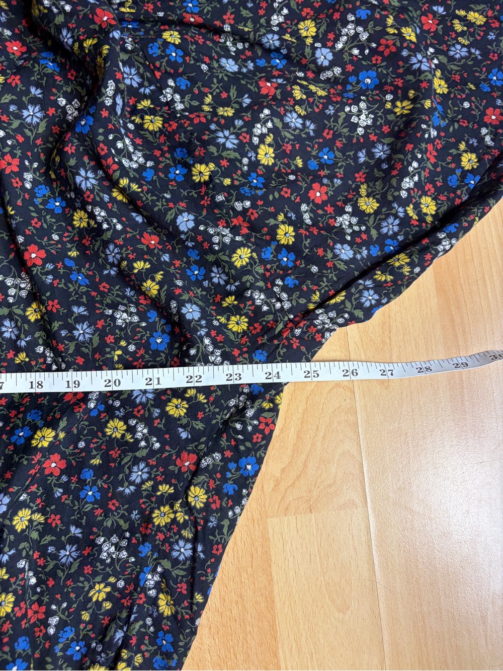 Doen O’Keefe Blouse Black and Wildflower Floral Smocked-Yoke Peasant Blouse S - Picture 14 of 15